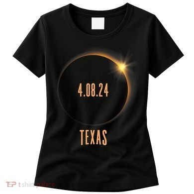 North America Total Solar Eclipse 2024 Texas USA Women's T-Shirt