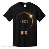 North America Total Solar Eclipse 2024 Texas USA Kids T-Shirt thumb 0