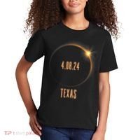 North America Total Solar Eclipse 2024 Texas USA Kids T-Shirt thumb 2