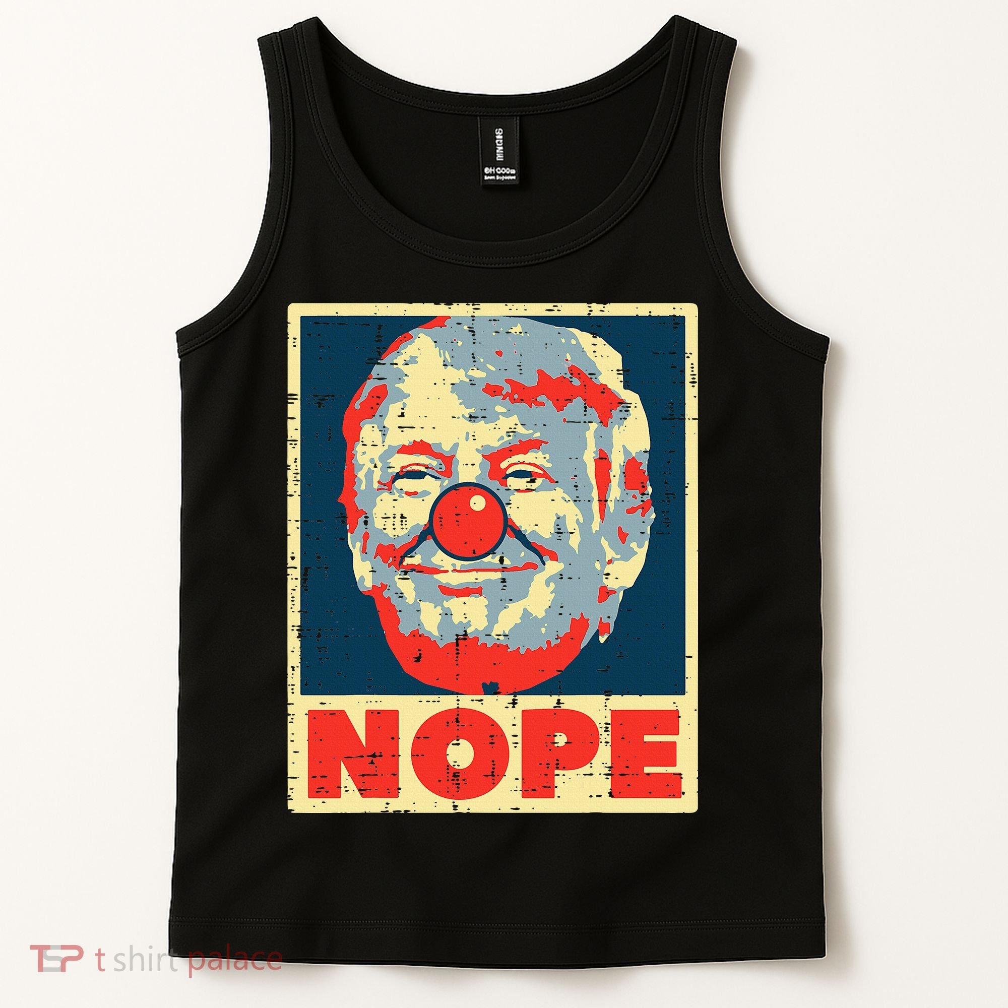 Nope Anti Trump Clown Impeach No Donald Tank Top