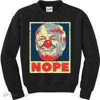 Nope Anti Trump Clown Impeach No Donald Kids Sweatshirt thumb 0