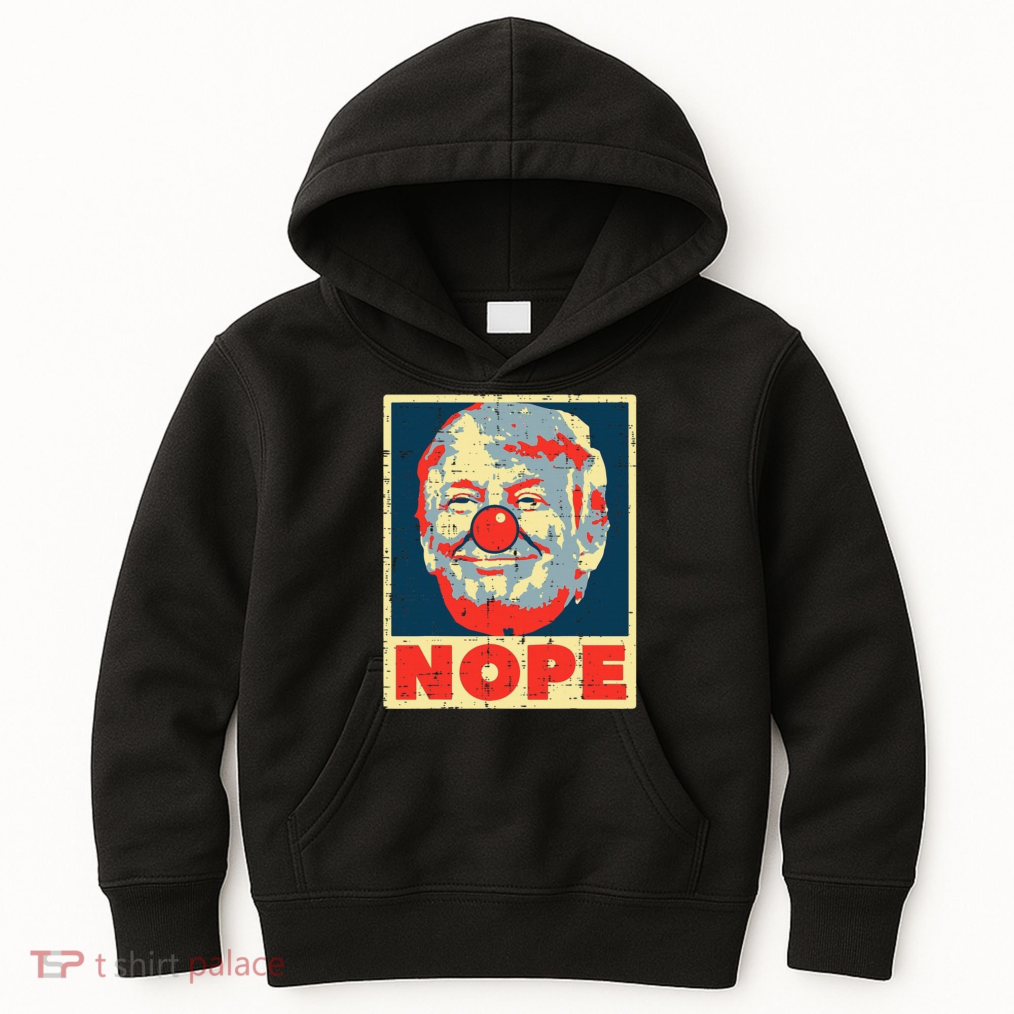Nope Anti Trump Clown Impeach No Donald Kids Hoodie