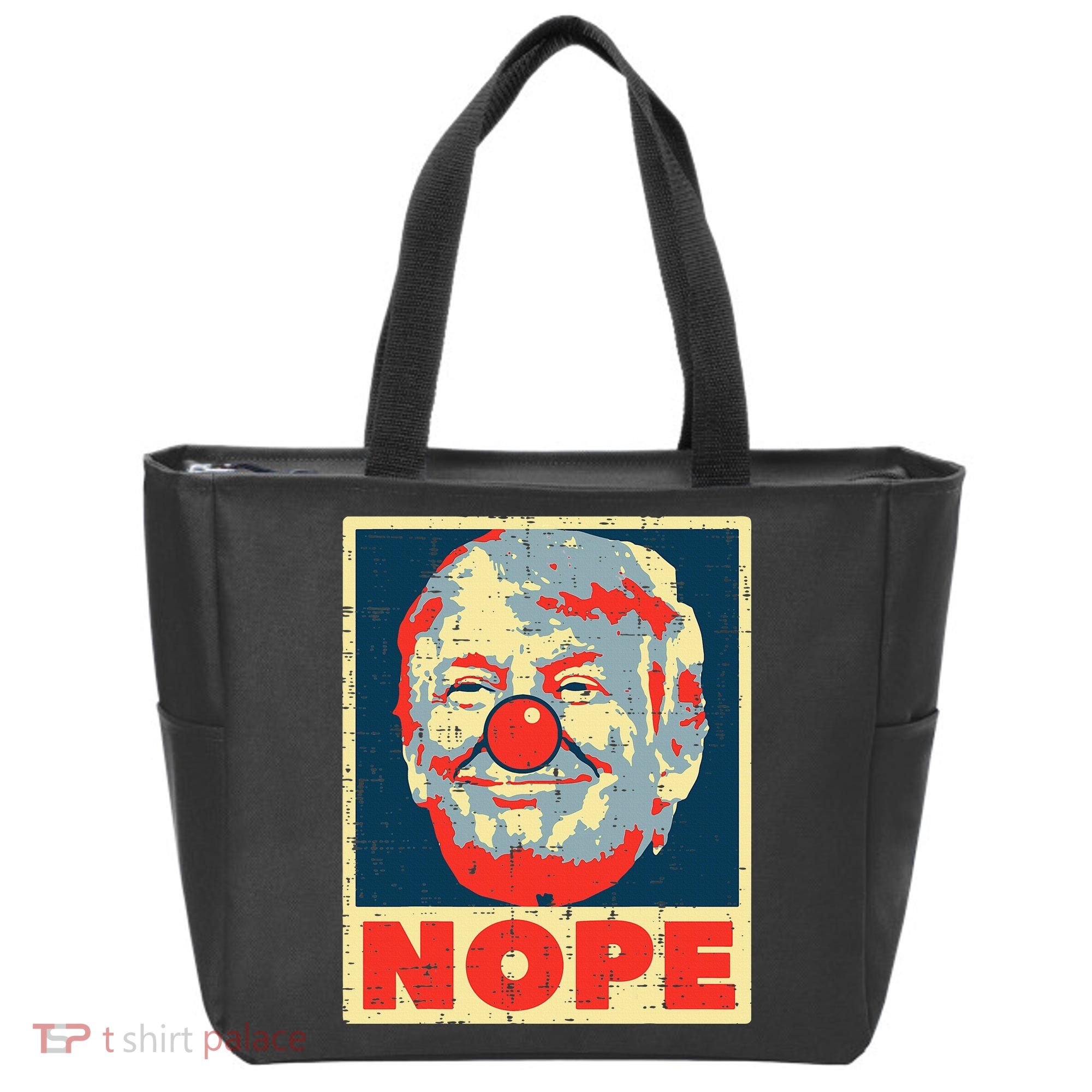 Nope Anti Trump Clown Impeach No Donald Tote Bag