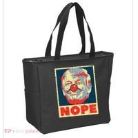 Nope Anti Trump Clown Impeach No Donald Tote Bag thumb 2