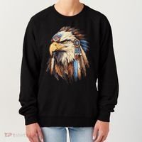 Native American Tribal Dream Catcher Eagle Tribal Animal Art Women's Sweatshirt thumb 0