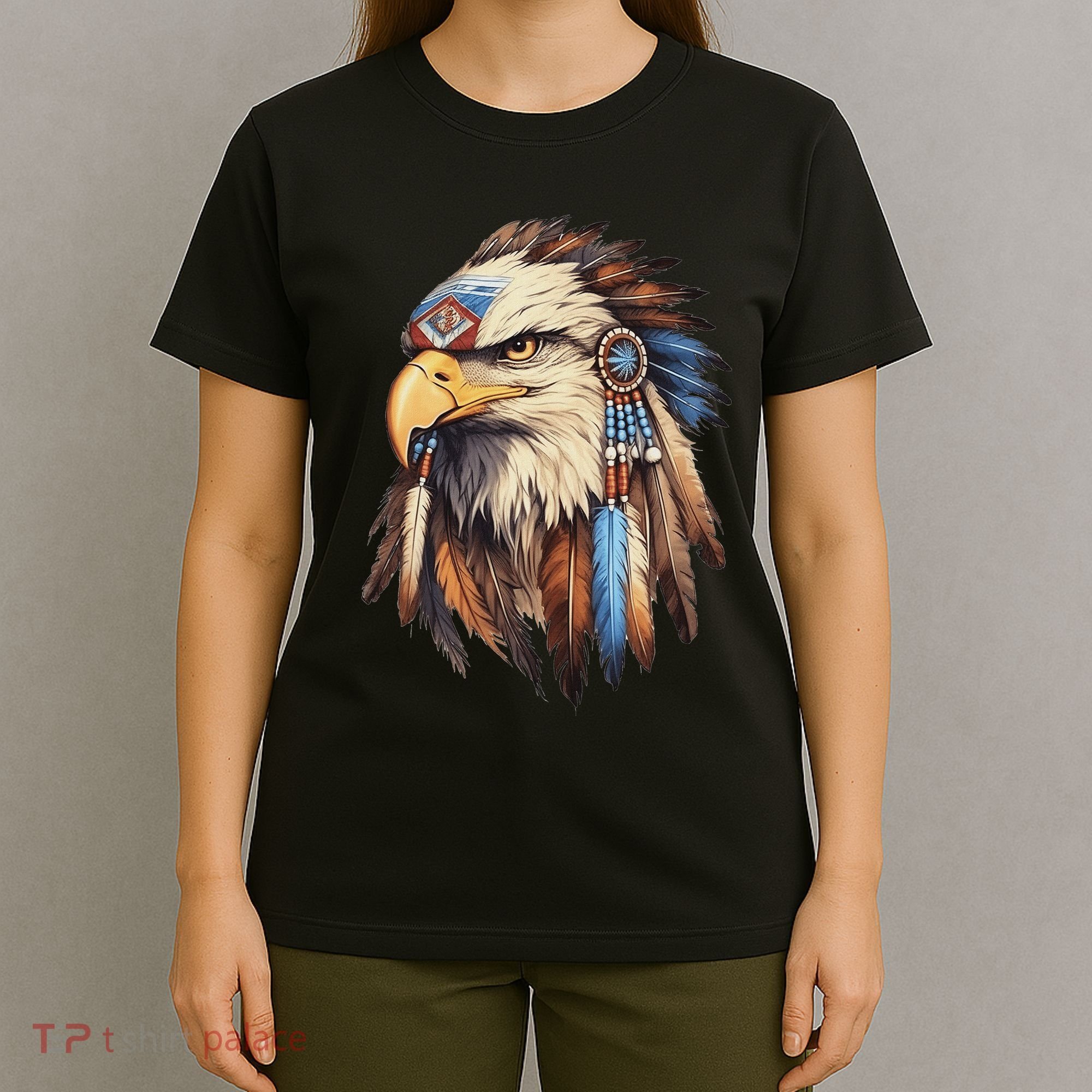 Native American Tribal Dream Catcher Eagle Tribal Animal Art T-Shirt