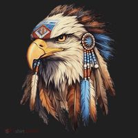 Native American Tribal Dream Catcher Eagle Tribal Animal Art Beanie thumb 2