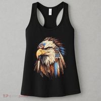 Native American Tribal Dream Catcher Eagle Tribal Animal Art Women's Tank Top thumb 3