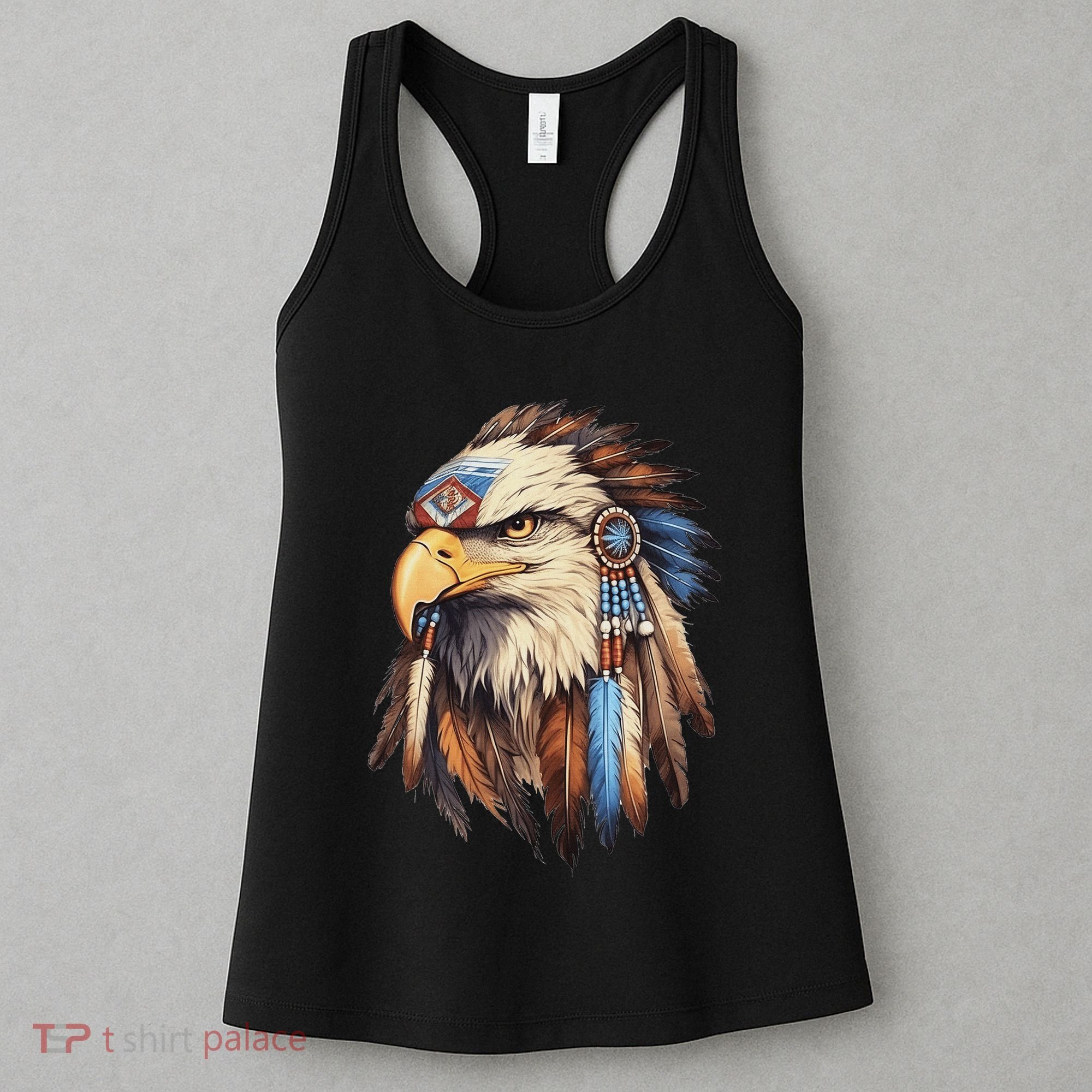 Native American Tribal Dream Catcher Eagle Tribal Animal Art Women's Tank Top