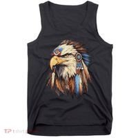 Native American Tribal Dream Catcher Eagle Tribal Animal Art Tank Top thumb 0