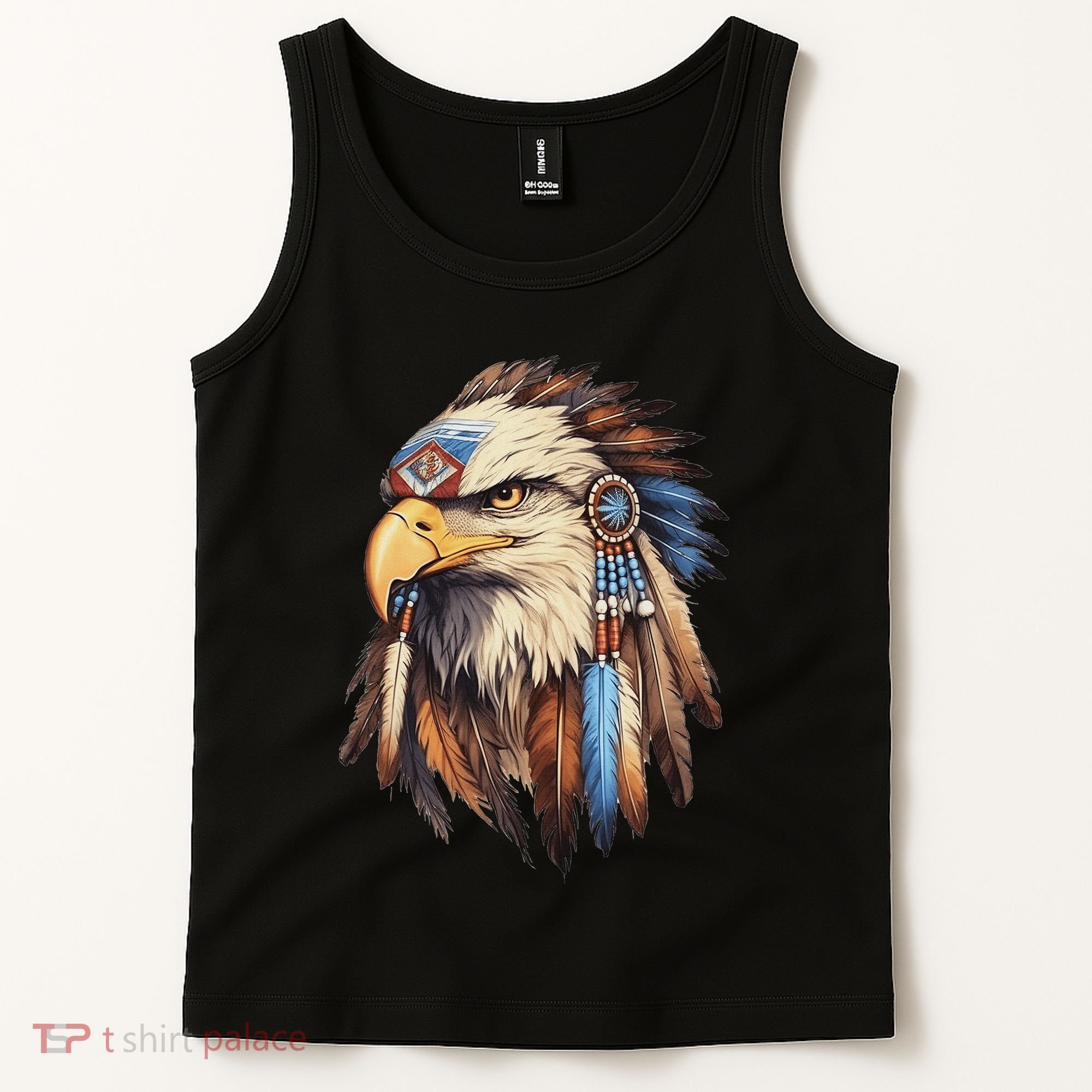 Native American Tribal Dream Catcher Eagle Tribal Animal Art Tank Top