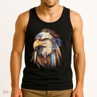 Native American Tribal Dream Catcher Eagle Tribal Animal Art Tank Top thumb 3