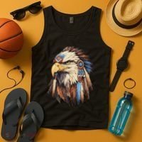 Native American Tribal Dream Catcher Eagle Tribal Animal Art Tank Top thumb 4