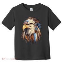 Native American Tribal Dream Catcher Eagle Tribal Animal Art Toddler T-Shirt thumb 0