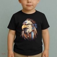 Native American Tribal Dream Catcher Eagle Tribal Animal Art Toddler T-Shirt thumb 2