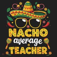 Nacho Average Teacher Apple Cinco De Mayo Teacher Women Women's Sweatshirt thumb 2
