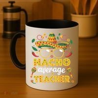 Nacho Average Teacher Apple Cinco De Mayo Teacher Women Coffee Mug thumb 4
