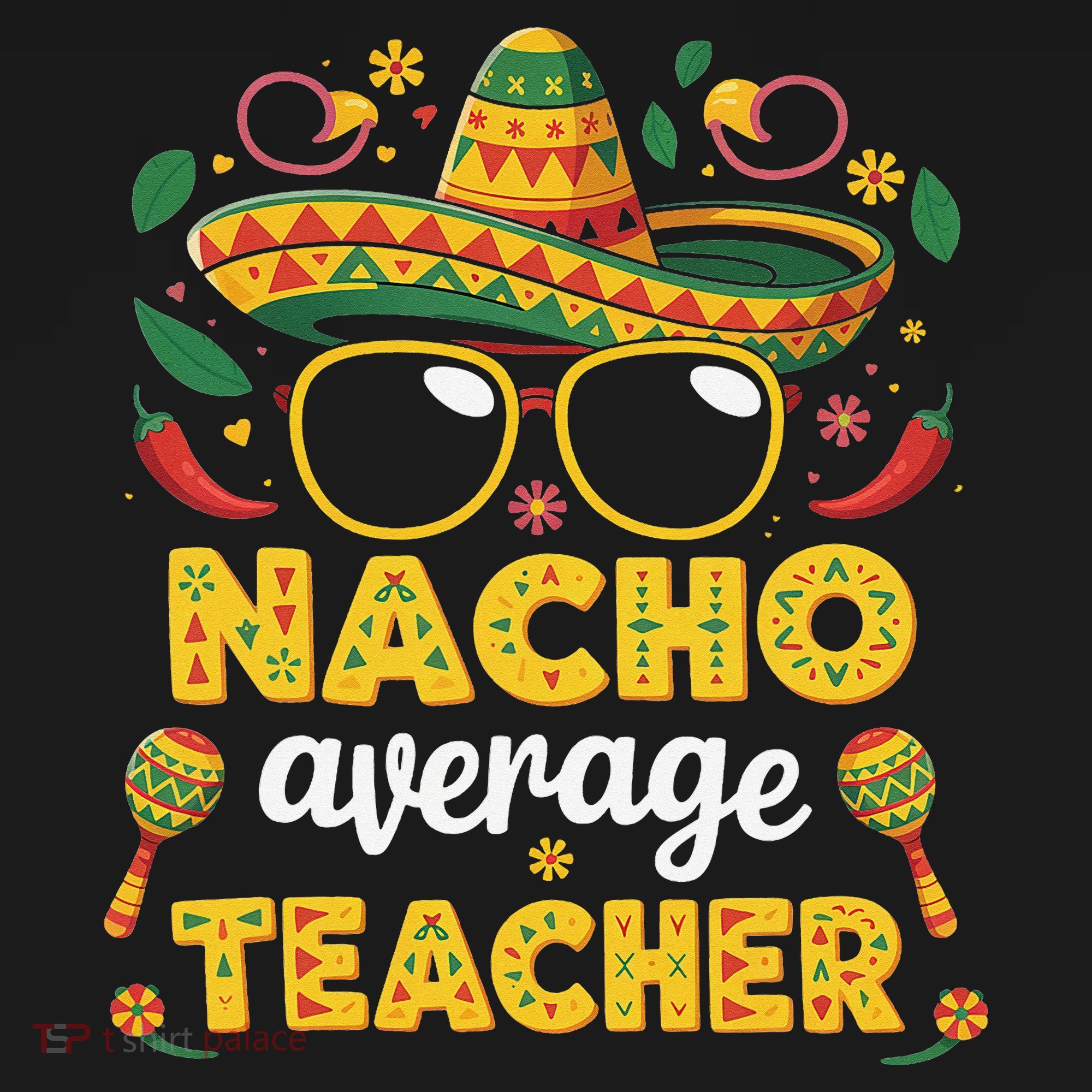 Nacho Average Teacher Apple Cinco De Mayo Teacher Women Ornament