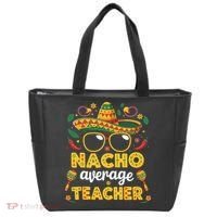 Nacho Average Teacher Apple Cinco De Mayo Teacher Women Tote Bag thumb 0