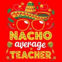 Nacho Average Teacher Apple Cinco De Mayo Teacher Women Santa Hat thumb 1