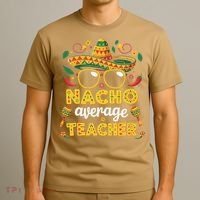Nacho Average Teacher Apple Cinco De Mayo Teacher Women T-Shirt thumb 3