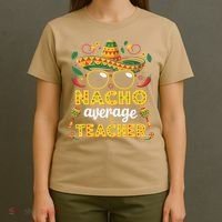 Nacho Average Teacher Apple Cinco De Mayo Teacher Women T-Shirt thumb 4