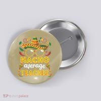 Nacho Average Teacher Apple Cinco De Mayo Teacher Women Button thumb 0