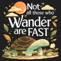 Not All Those Who Wander Are Fast Turtle Women's Sweatshirt thumb 2