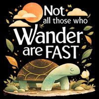 Not All Those Who Wander Are Fast Turtle Bucket Hat thumb 4