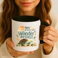 Not All Those Who Wander Are Fast Turtle Coffee Mug thumb 3