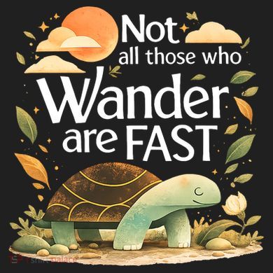 Not All Those Who Wander Are Fast Turtle District V.I.T. Heavyweight Hoodie