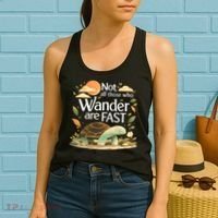 Not All Those Who Wander Are Fast Turtle Women's Tank Top thumb 2