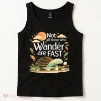 Not All Those Who Wander Are Fast Turtle Tank Top thumb 2