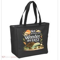 Not All Those Who Wander Are Fast Turtle Tote Bag thumb 2