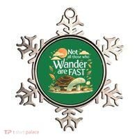 Not All Those Who Wander Are Fast Turtle Ornament thumb 0