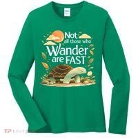 Not All Those Who Wander Are Fast Turtle Women's Long Sleeve Shirt thumb 0