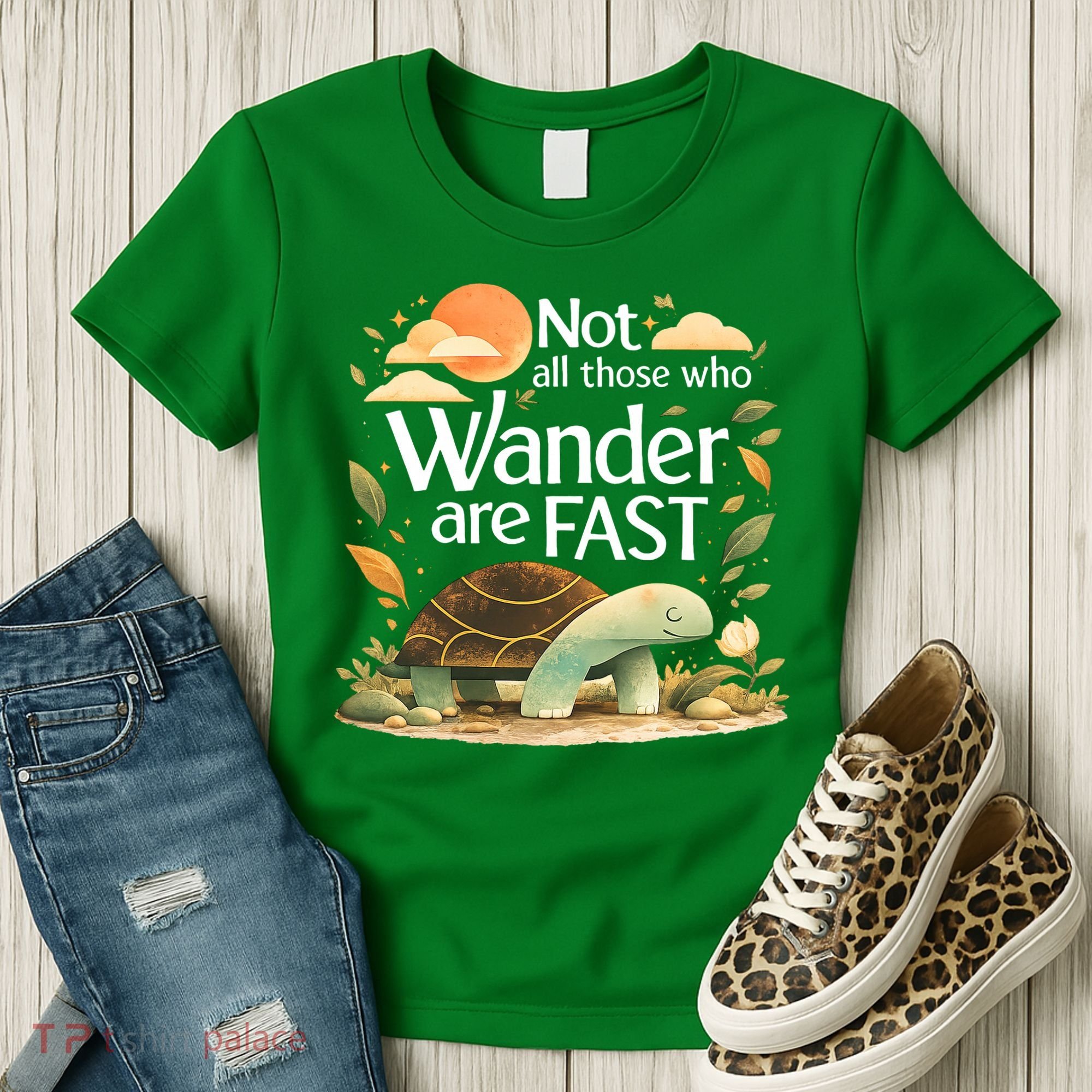 Not All Those Who Wander Are Fast Turtle Women's T-Shirt