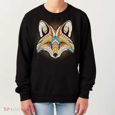 Native American Tribal Fox Face Women's Sweatshirt