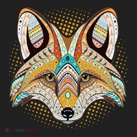 Native American Tribal Fox Face Women's Sweatshirt thumb 2