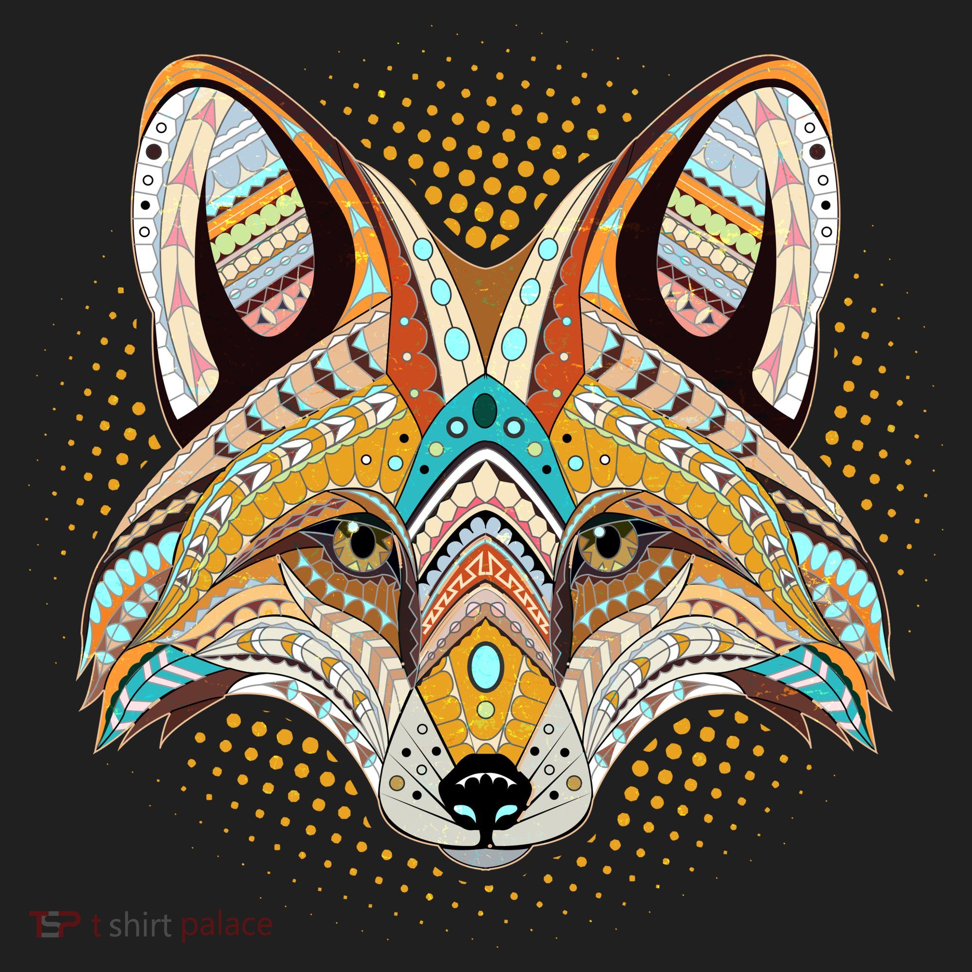 Native American Tribal Fox Face Women's Sweatshirt