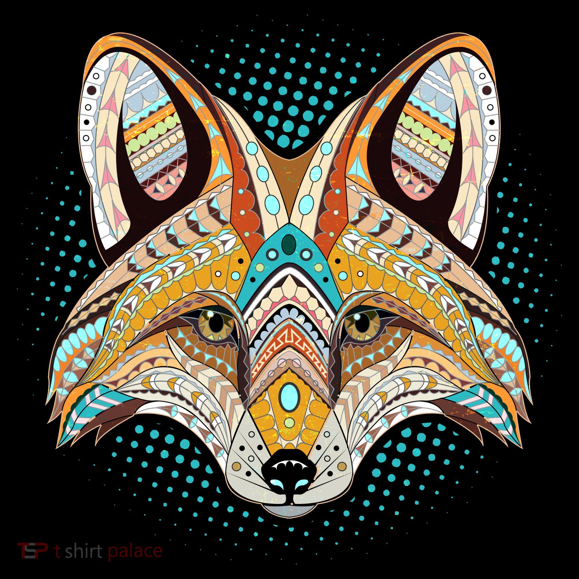 Native American Tribal Fox Face Coffee Mug