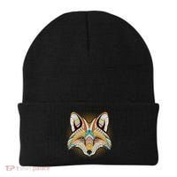 Native American Tribal Fox Face Beanie thumb 0