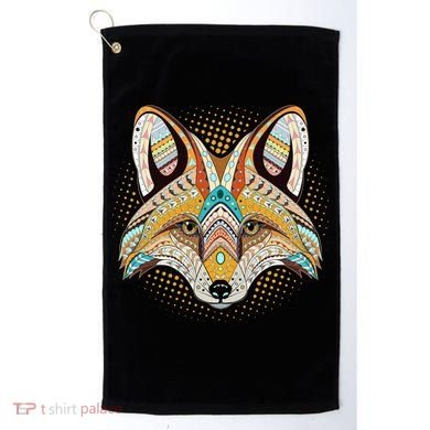 Native American Tribal Fox Face Golf Towel