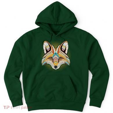 Native American Tribal Fox Face Hoodie