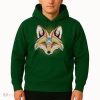 Native American Tribal Fox Face Hoodie thumb 2