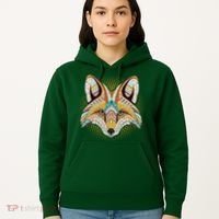 Native American Tribal Fox Face Hoodie thumb 5