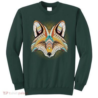 Native American Tribal Fox Face Sweatshirt