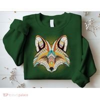 Native American Tribal Fox Face Sweatshirt thumb 2