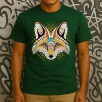 Native American Tribal Fox Face T-Shirt thumb 3