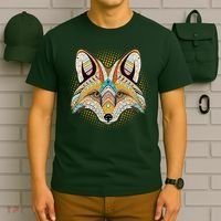 Native American Tribal Fox Face T-Shirt thumb 6